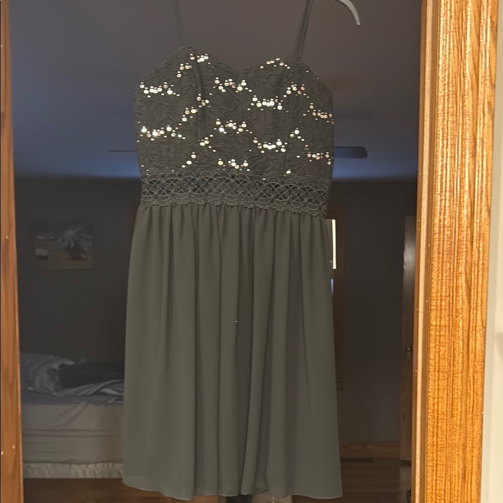 Elegant Black Sequin Dress